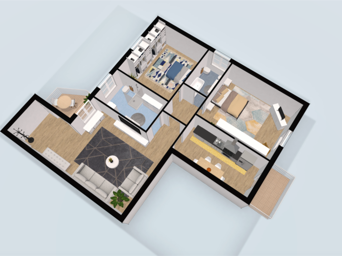 RIF. S172 – Appartamento Due Matrimoniali Con Terrazzino